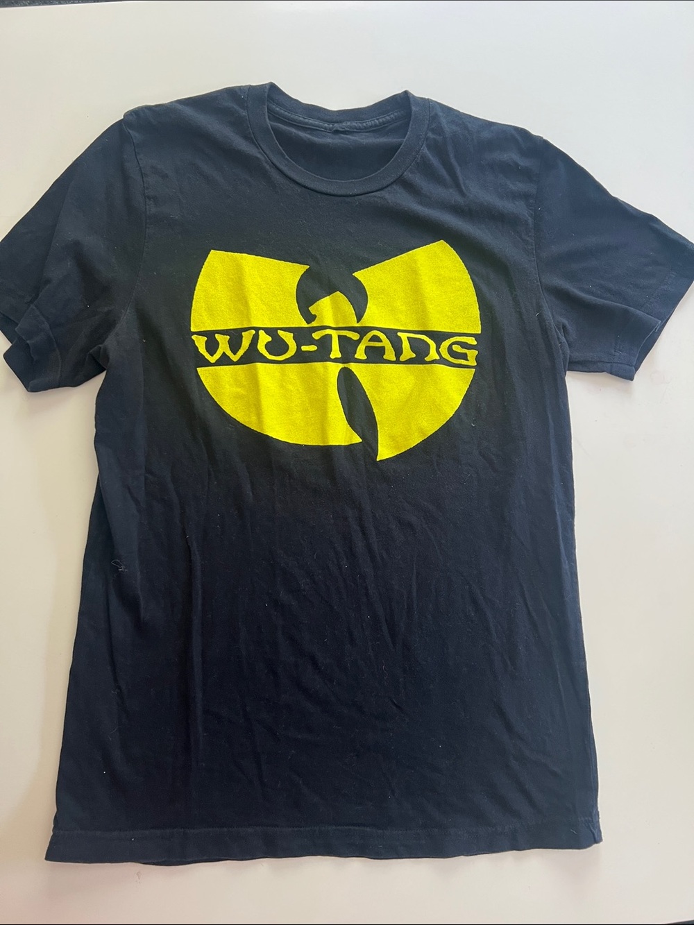 Black Graphic Logo T-Shirt - Yellow Logo